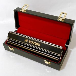 SUZUKI スズキ SDB-39 ダブルバスハーモニカ Double Bass Harmonica ケース付き