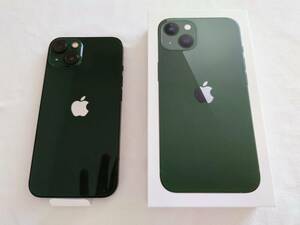  прекрасный товар внутренний стандартный SIM свободный iPhone13 128GB Alpine зеленый 
