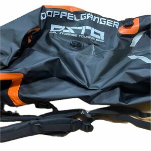 ドッペルギャンガー DOPPELGANGER デュアルストレージツーリングバッグ 防水バッグ ブラック×オレンジ