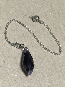  new goods fa set * cut amethyst purple crystal pen te. Ram ... pendant Power Stone divination spilichuaru