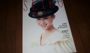 1219る3F/03■ツアーパンフ■松田聖子【SUPER DIAMOND REVOLUTION/1987コンサート】アイドル/パンフレット/SEIKOMATSUDA(送料710円【ゆ80】