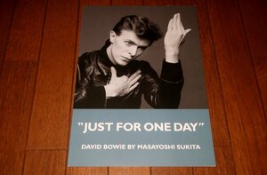 1219お2/26■図録■デヴィッド・ボウイ【JUST FOR ONE DAY】鋤田正義/写真集/フォトブック/DAVID・BOWIE(送料180円【ゆ60】