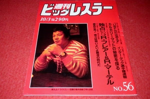 1228す2★週刊ビッグレスラー昭和60年No.56藤波辰巳/武藤敬司/坂口征二/リック・フレアー【UWFの灯は消えず!!】プロレス(送料180円【ゆ60】