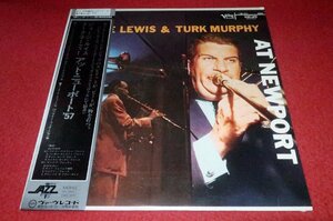 00717こ3F■JAZZ LP■ジョージ・ルイス/ターク・マーフィー/アット・ニューポート’57【帯付】ジャズ/GEORGE LEWIS(送料710円【ゆ80】