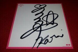 0910.D134/3E# autograph autograph square fancy cardboard #.. beautiful ...[1984 year / Tokyu higashi width ]po knee Canyon / idol ( postage 510 jpy [.80]