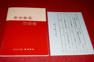 0910鉄691/1■鉄道■阪神電車70年/昭和54年【甲子園/戦争の痛手/戦後の復興/大型車両時代へ】全44P/小冊子/阪神電気鉄道(送料180円【ゆ60】