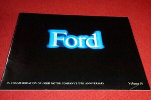 0729車D038/1■車の冊子■Ford・75TH ANNIVERSARY Volume14【リンカーン/クーガー.他】24P/パンフレット/外車/旧車(送料180円【ゆ60】