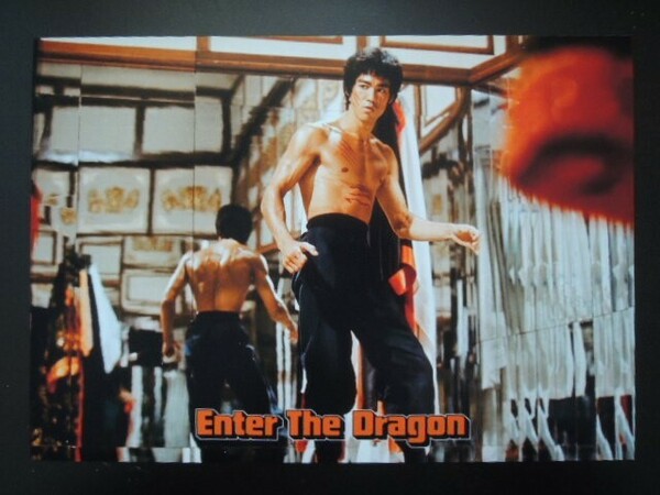 A4 額付き ポスター Bruce Lee ブルースリー 李小龍 Enter the Dragon 燃えよドラゴン 香港 