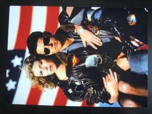 A4 額付き ポスター TOP GUN トムクルーズ ケリーマクギリス 星条旗 バイク GPZ900R トップガン USA サングラス Ray-Ban