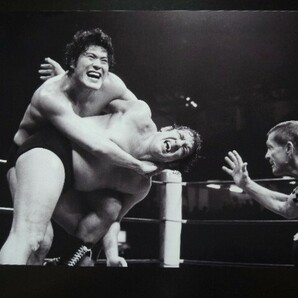 A4 額付き ポスター アントニオ猪木 Antonio Inoki ビルロビンソン Bill Robinson コブラツイスト 1975 