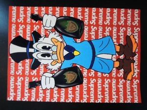 A4 額付き ポスター ドナルドダック LV スクルージ マクダック Scrooge McDuck ドンペリ 