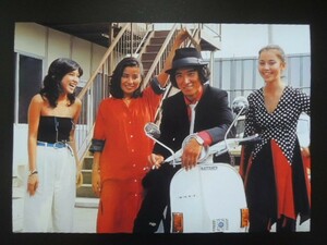 A4 額付き ポスター 松田優作 yusaku matsuda 竹田かほり 倍賞美津子 ナンシー 昭和 ギャル フォトフレーム