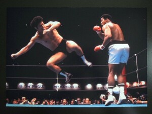 A4 額付き ポスター アントニオ猪木 モハメドアリ inoki 対 Ali ドロップキック 額装済み フォトフレーム