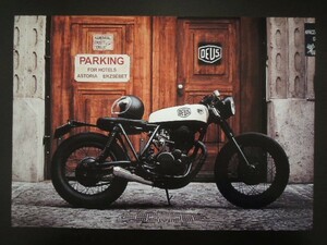 A4 額付き ポスター SR400 ヤマハ バイク 写真 デウスカスタム 単車 SR500 フォトフレーム 額装済