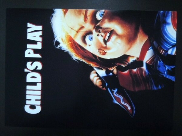 A4 額付き ポスター チャッキー Child's Play ホラー 映画 Chucky アート 人形 チャイルドプレイ 