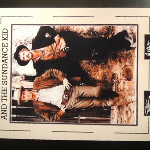 A4 額付き ポスター ポールニューマン ロバートレッドフォード Butch Cassidy and the Sundance Kid 明日に向って撃て サイン 映画 