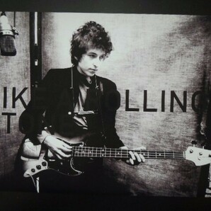 A4 額付き ポスター Bob Dylan ボブディラン Like a Rolling Stone ギター 写真 フォトフレーム