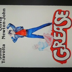 A4 額付き ポスター Grease グリース 1978 オリビアニュートンジョン トラボルタ 映画 アート 