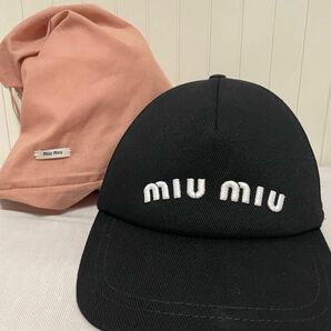 2023年青山店購入miumiuドリルキャップ CAP