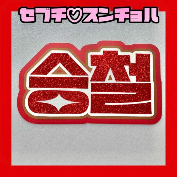 スンチョル エスクプス SEVENTEENグリッター ネームボード うちわ文字 団扇屋 ハングル文字 