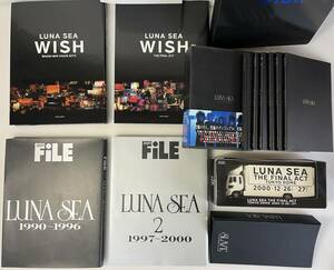 まとめて！LUNA SEA　WISH写真集2冊/FILE写真集2冊/BLACK BOX 写真集/ツアートラック1/43/ミニクリアファイル
