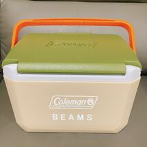 【入手困難モデル】Coleman×BEAMS 別注テイク6 クーラーボックス　ベージュ×オリーブ_画像1