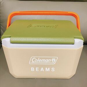 Coleman×BEAMS 別注テイク6 クーラーボックス　ベージュ×オリーブ