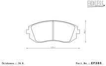 ENDLESS エンドレス ブレーキパッド SR01 1台分セット インプレッサ GH2/3/6/7/8(XV含む) EP386SR01+EP418SR01_画像3