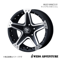 WEDS-ADVENTURE/MUD VANCE 01 アルファード 30系 2.5L車 アルミホイール1本【16×7.0J 5-114.3 INSET35 マットブラックポリッシュ】0033828_画像1