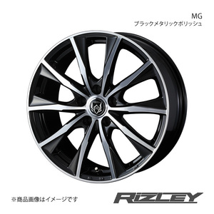 RiZLEY/MG セレナ C26 アルミホイール1本【16×6.5J 5-114.3 INSET47 ブラックメタリックポリッシュ】0039913