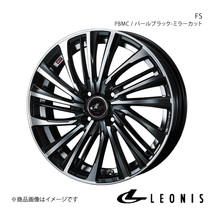 LEONIS/FS マーチ K12 アルミホイール1本【15×5.5J 4-100 INSET50 PBMC(パールブラック/ミラーカット)】0039958_画像1