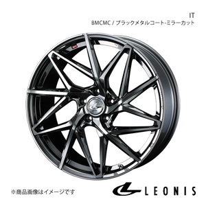 LEONIS/IT RVR GA3W/GA4W 16/17インチ車 ホイール1本【17×7.0J 5-114.3 INSET47 BMCMC(ブラックメタルコート/ミラーカット)】0040600