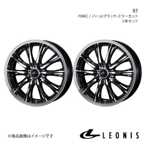 LEONIS/RT バモス HM1/HM2/HM3/HM4 アルミホイール2本セット【14×4.5J 4-100 INSET45 PBMC】0041156×2