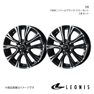 LEONIS/VR ヴィッツ 130系 14インチ車 アルミホイール2本セット【15×5.5J 4-100 INSET43 PBMC】0041212×2