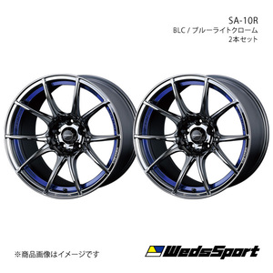 WedsSport/SA-10R スカイライン V35セダン FR アルミホイール2本セット【18×7.5J 5-114.3 INSET45 BLC】0072629×2