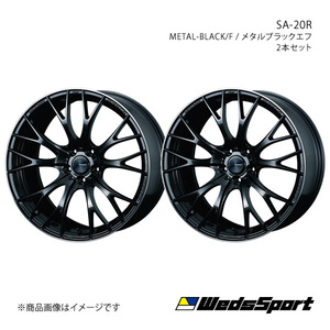 WedsSport/SA-20R エクストレイル T31 純正タイヤ(245/40-19) ホイール2本セット【19×8.5J 5-114.3 INSET45 METAL-BLACK/F】0072784×2