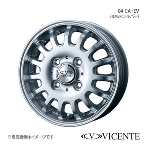 VICENTE/04 CA NV100 クリッパー DR17V アルミホイール4本セット【12×3.5B 4-100 INSET45 SILVER】0034883×4