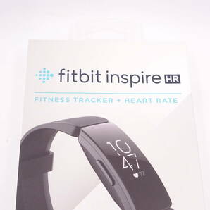 AA1532/新品 未開封 フィットビット インスパイア HR スマートウォッチ/fitbit inspire ブラック 箱 付/保管品の画像3