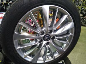 Ж【小樽店】店頭引取大歓迎♪日産V37スカイライン純正センサーENKEI【18×7.5J+45 114.3/5ハブ径66mm＆225/50-18ポテンザ6分】夏セットЖ