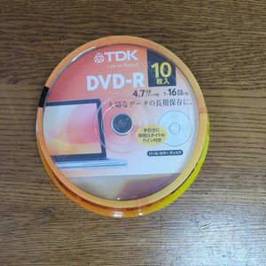 未使用 TDK DVD-R 10枚 4.7GB データ用 ディスク