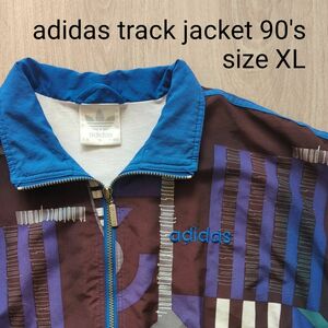 adidas 万国旗タグ ナイロンジャケット 90's