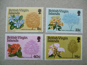 イギリス領ヴァージン諸島　１９７８年　花（はな）　４種完　未