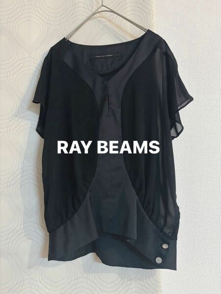 RAY BEAMS トップス　黒　シースルー 