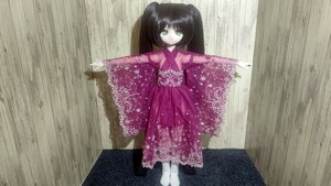 MDD 和服風 ロング 白系 雪の結晶