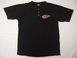 ◆古着卸USA■HARLEY DAVIDSON☆Tシャツ★★★XL　MADE IN USA　 ヘンリーネック　 アメリカ直輸入　SALE お見逃しなく!