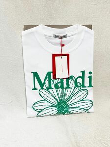 マルディメクルディ　 Tシャツ 白 緑 文字　Mardi