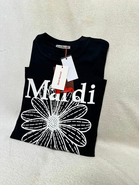 マルディメクルディ　Tシャツ 黒　白 文字　Mardi