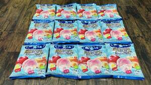  fruits that way. taste ..!.... meal .. domestic production .. sherbet 15 piece (3 kind ×5 piece )×12 sack -D132-F072