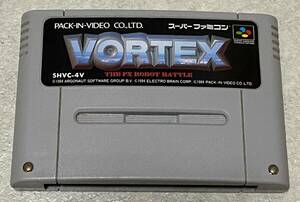 SFC スーパーファミコン ソフト 「VORTEX ヴォルテックス」 / ソフトのみ 起動確認済み カセット ニンテンドウ