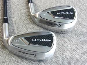 美品 ■強スピン角溝加工 ■TaylorMade テーラーメイド ■ステルス STELTH HD アイアン AW・SW ２本セット ■ TENSEI RED TM60 Rシャフト